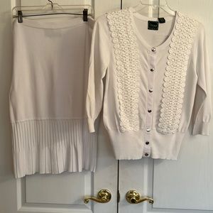 2-piece knit sweater suit